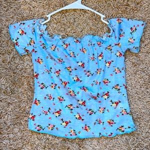 Light Blue Floral Shein